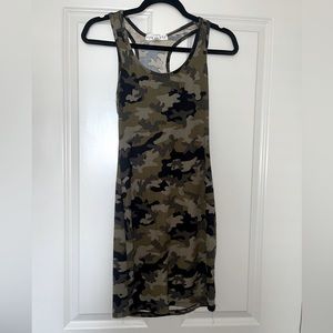 Camouflage eyecandy soft bodycon dress in a size small.